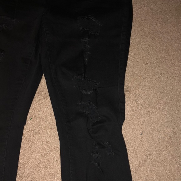 Women's Torrid Ripped Black Jeans - Picture 2 of 4